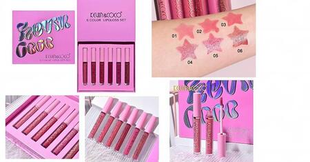 KEVIN & COCO LIPGLOSS SET DA 6 COLORI
 [Confezione da 6 set]