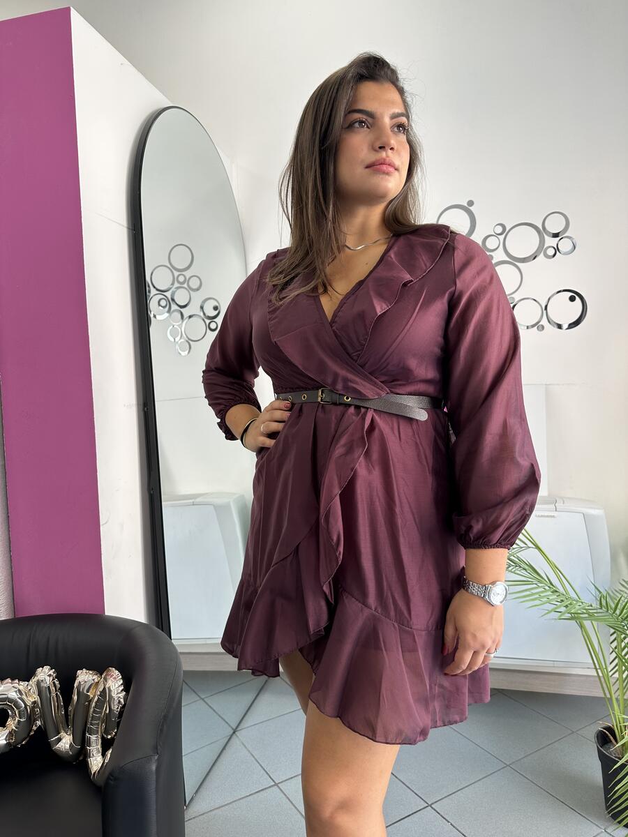 NOVITÀ Abito in tencel con cinturina