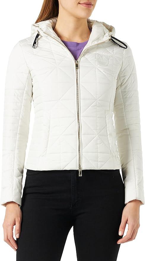 Giocoso Giubbino Donna Pinko , bianco, modello Slim, Tecnico 100 gr.