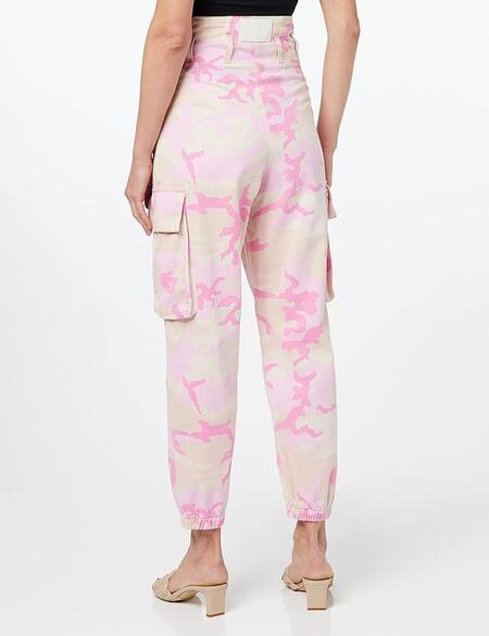 Pinko Fitness Cargo Bull Camouflage Pantaloni Donna, taglia 42 , 100% Cotone, Made in Italy