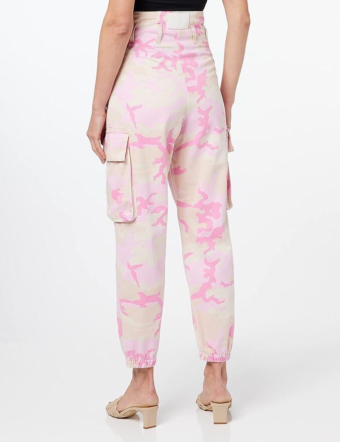 Pinko Fitness Cargo Bull Camouflage Pantaloni Donna, taglia 42 , 100% Cotone, Made in Italy