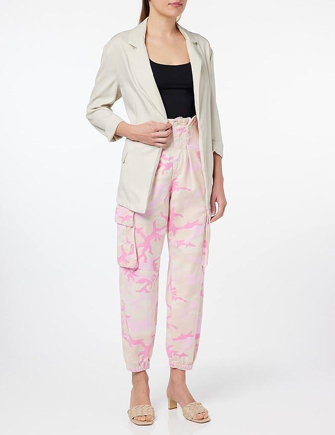 Pinko Fitness Cargo Bull Camouflage Pantaloni Donna, taglia 42 , 100% Cotone, Made in Italy