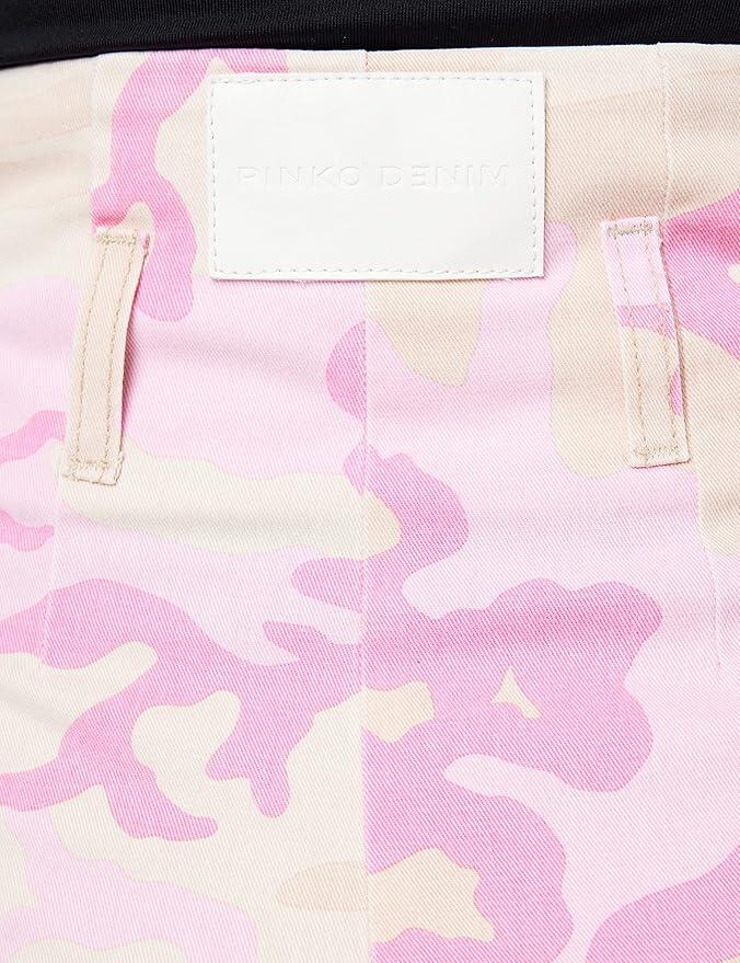 Pinko Fitness Cargo Bull Camouflage Pantaloni Donna, taglia 42 , 100% Cotone, Made in Italy