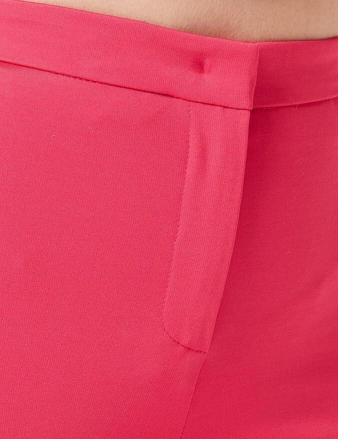 Pinko Hulka Pantalone Punto Stoffa S, P87 Fuxia, Taglia 40 Donna