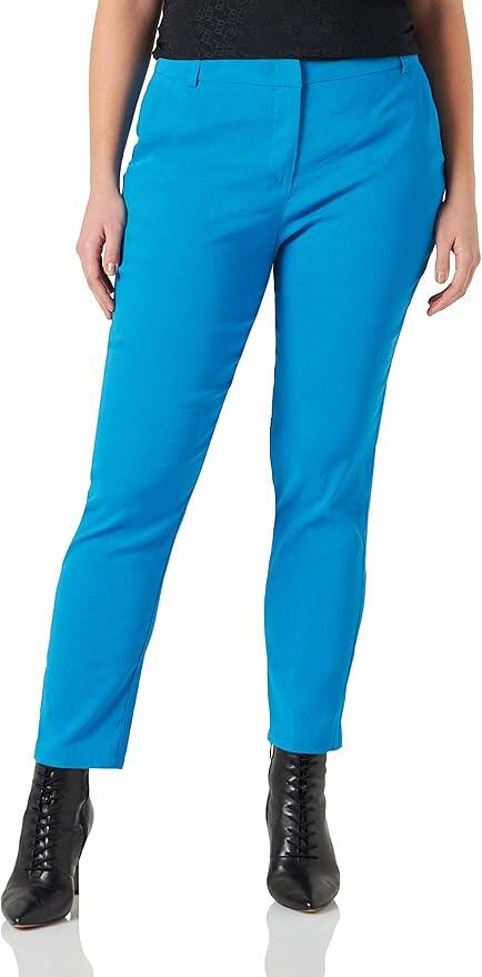 Pinko Bello Pantalone Lino Stretch Donna, taglia 44 , colore Light Blue 