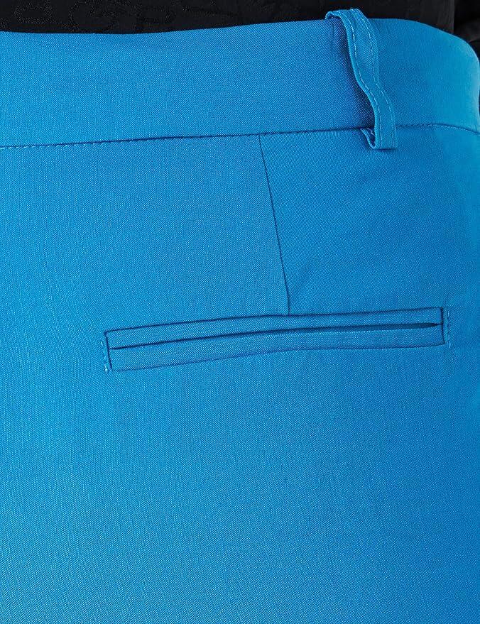 Pinko Bello Pantalone Lino Stretch Donna, taglia 44 , colore Light Blue 