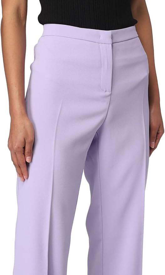 Pinko Pantalone Donna Hulka Crepe Stretch Colore Purple