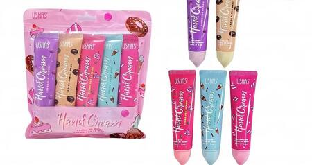 USHAS HAND CREAM KIT DA 5 PEZZI CREMA MANI DA 30 ml
 [Confezione da 12 kit]