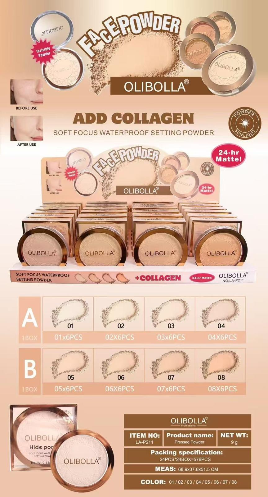 OLIBOLLA FACE POWDER
 [Confezione da 24 pezzi]