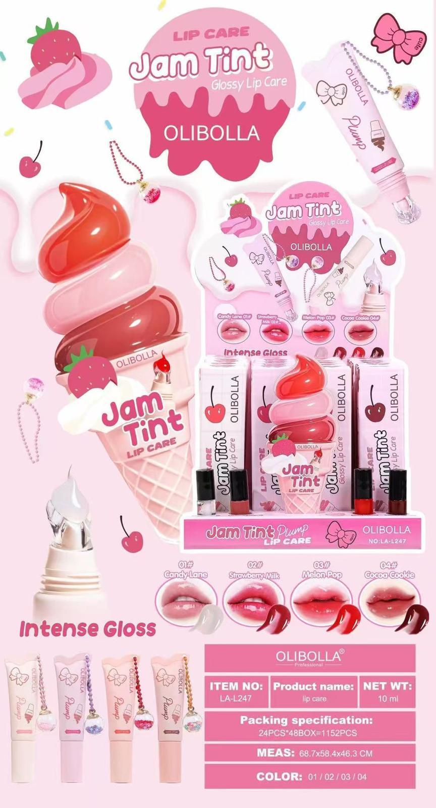 OLIBOLLA LIP CARE JAM TINT 
 [Confezione da 24 pezzi]
