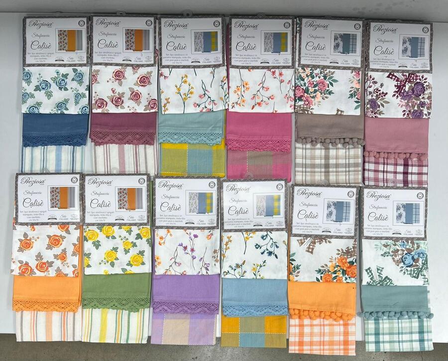 PREZIOSA HOME SET DA 3 STROFINACCI
 [Confezione da 12 set]