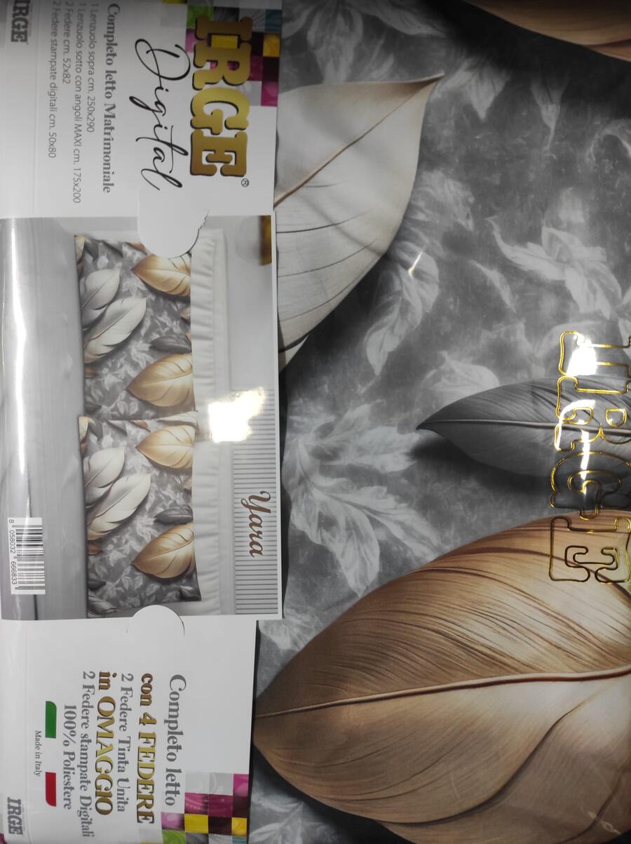 IRGE COMPLETO LETTO MATRIMONIALE CON 4 FEDERE