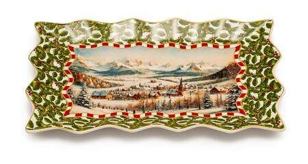 Palais Royal - Lamart Vassoio Rettangolare 35x23 cm - Festa d'Inverno by Vito Nesta