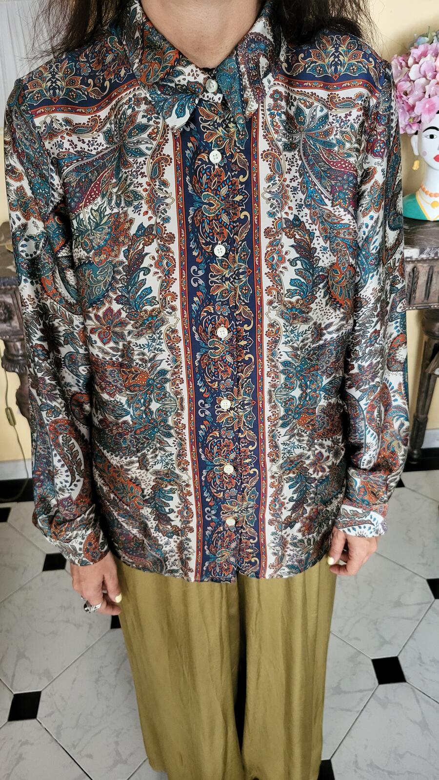 Camicia Paisley Seta