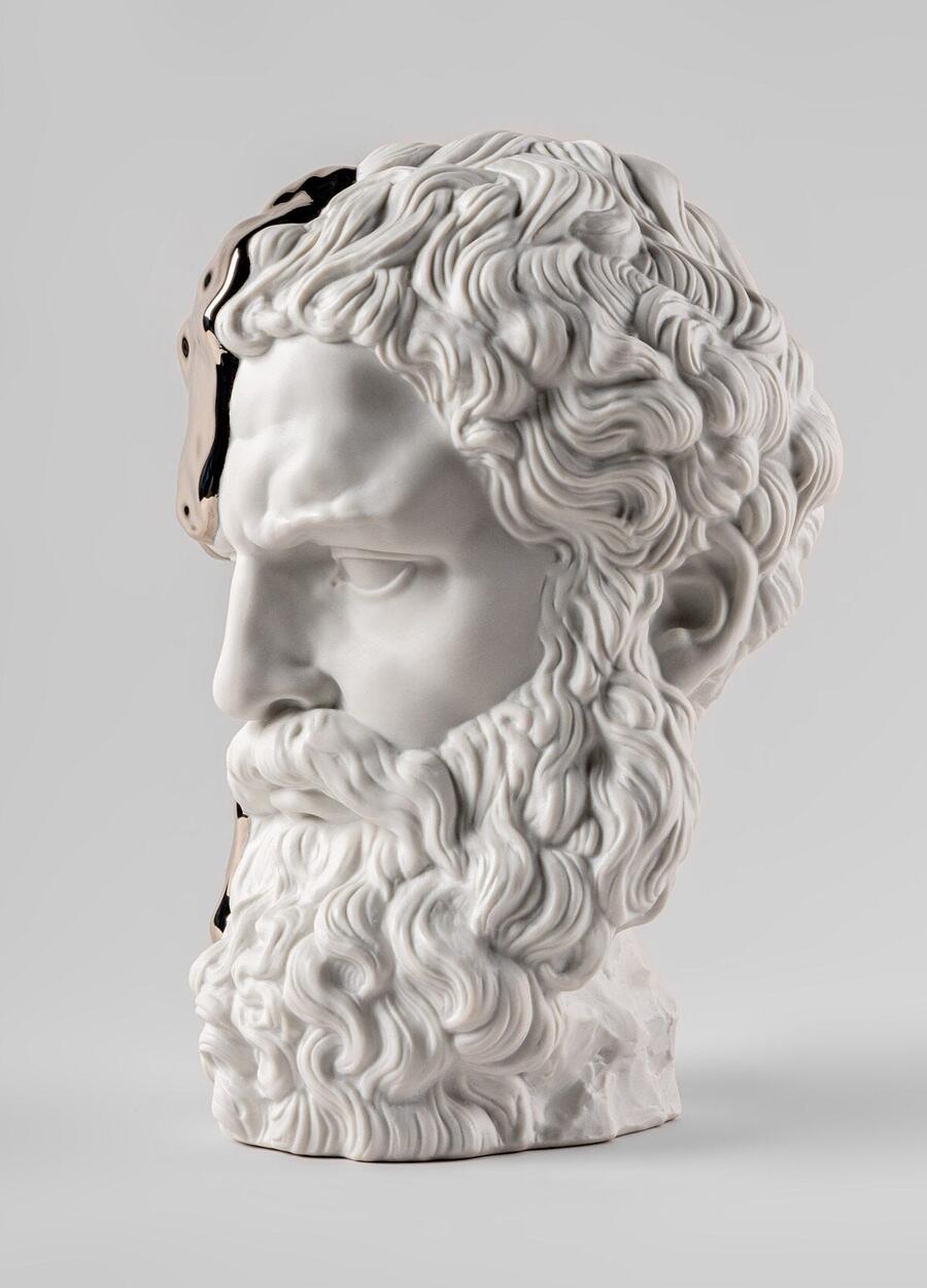 Lladrò Scultura Eternal Fluidity – Pensatore in Porcellana | Arte e Filosofia Contemporanea
