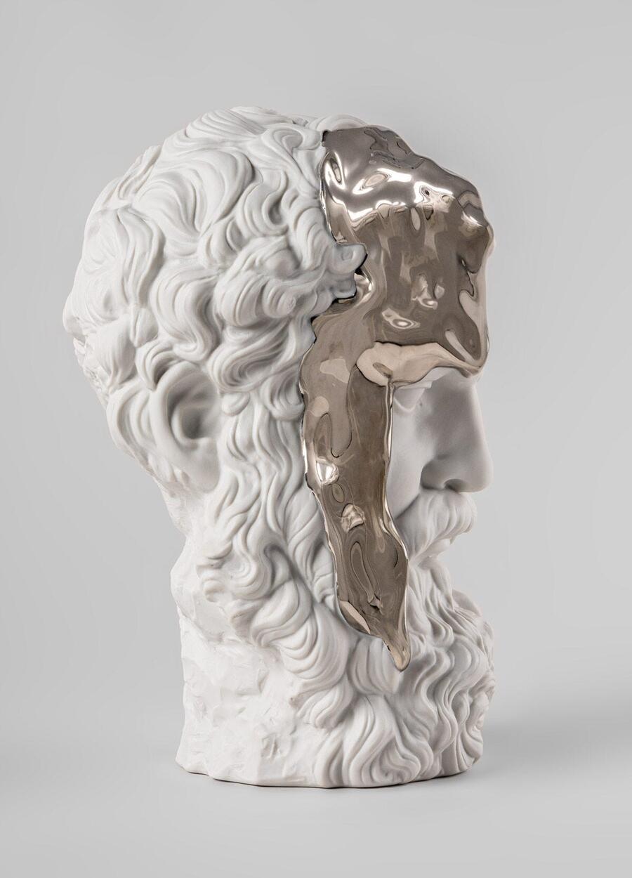 Lladrò Scultura Eternal Fluidity – Pensatore in Porcellana | Arte e Filosofia Contemporanea