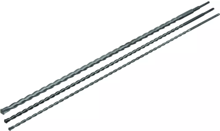 SET 3 PUNTE PUNTA TRAPANO 12 16 24 MURO CEMENTO SDS PLUS 100 CM 1 MT AL WIDIA 