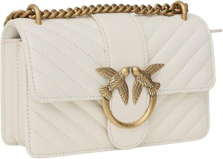 BORSA PINKO LOVE ICON V QUILT DC SHEEP NAPPA 100% , colore bianco 