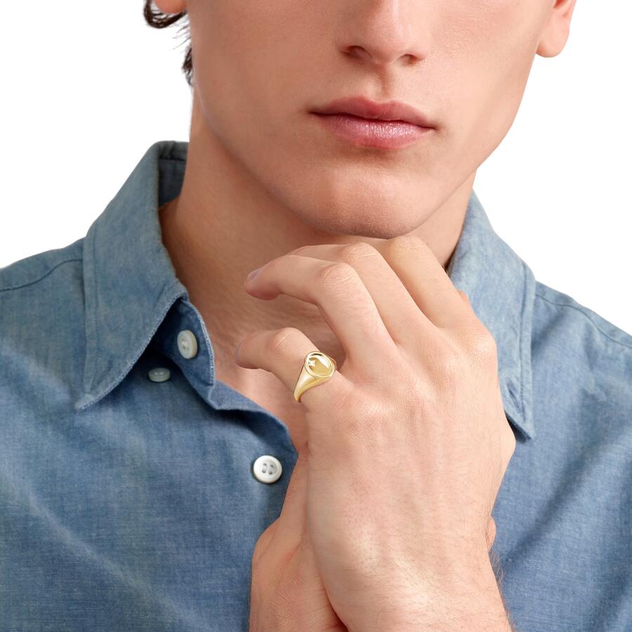 DoDo Anello Sigillo Oro & Diamante 
