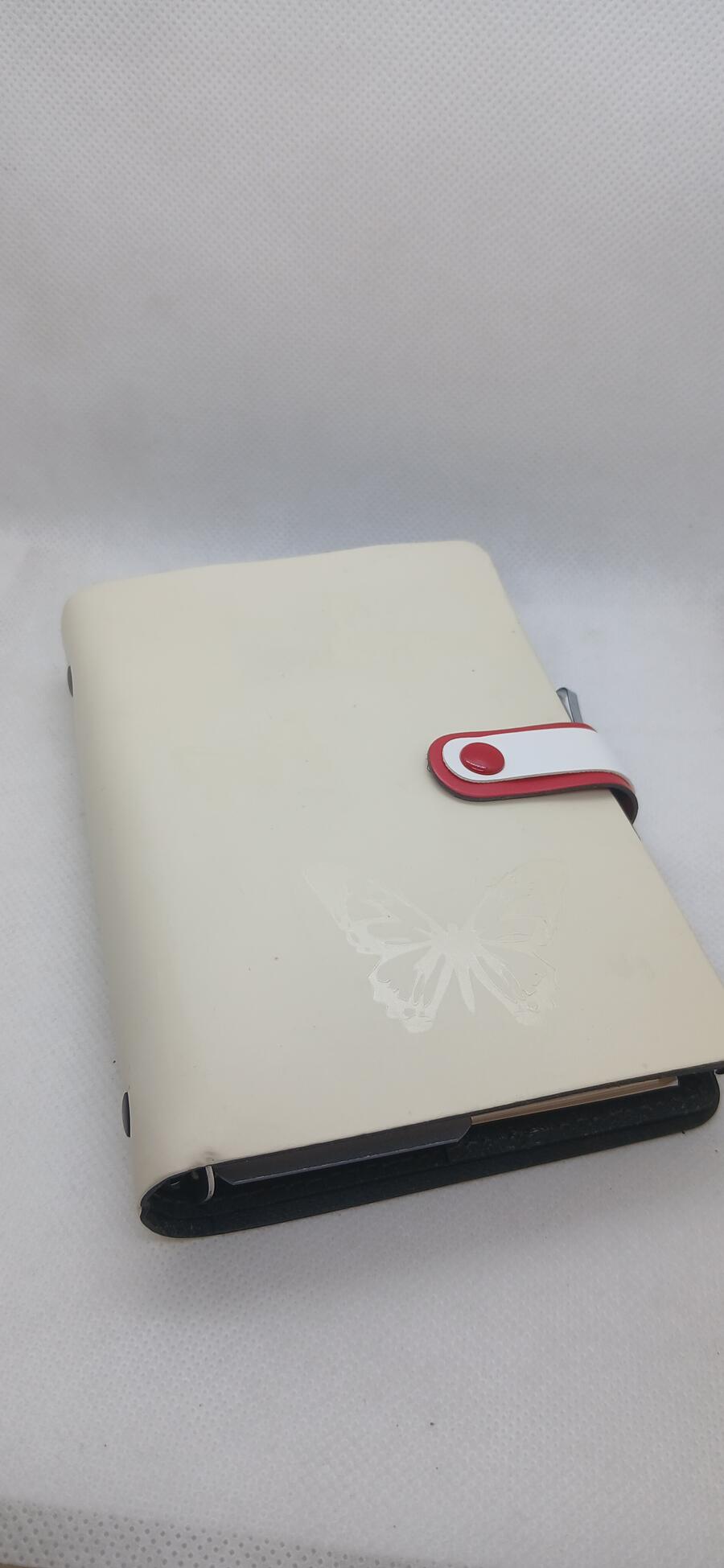 Agenda Organizer ad Anelli con Penna – formato Small 7,7x12,7 cm - fantasia Farfalle