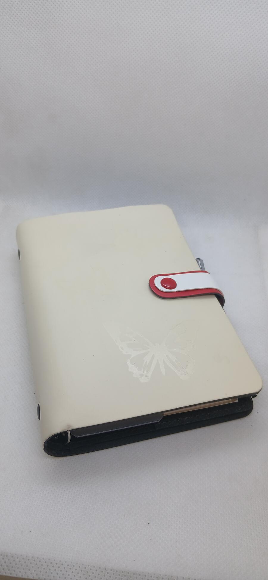 Agenda Organizer ad Anelli con Penna – formato Small 7,7x12,7 cm - fantasia Farfalle