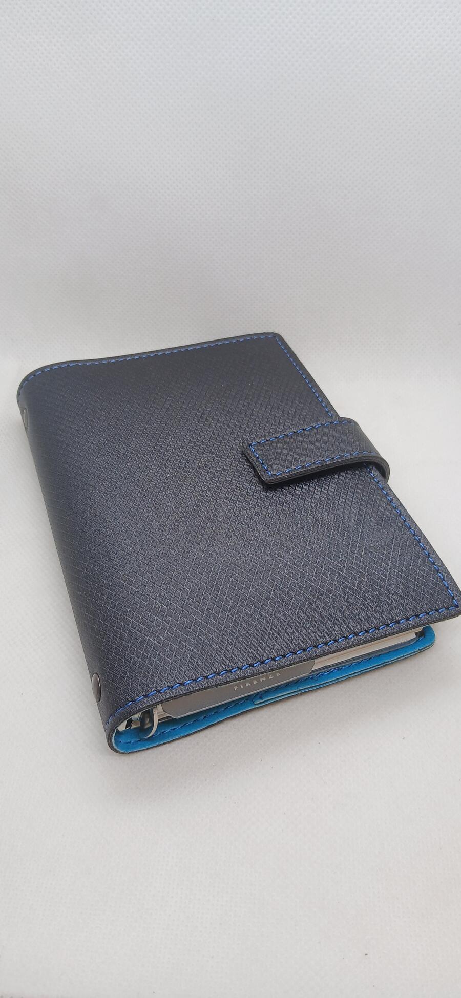 Agenda Organizer ad Anelli con Penna – formato Small 7,7x12,7 cm - Bicolore