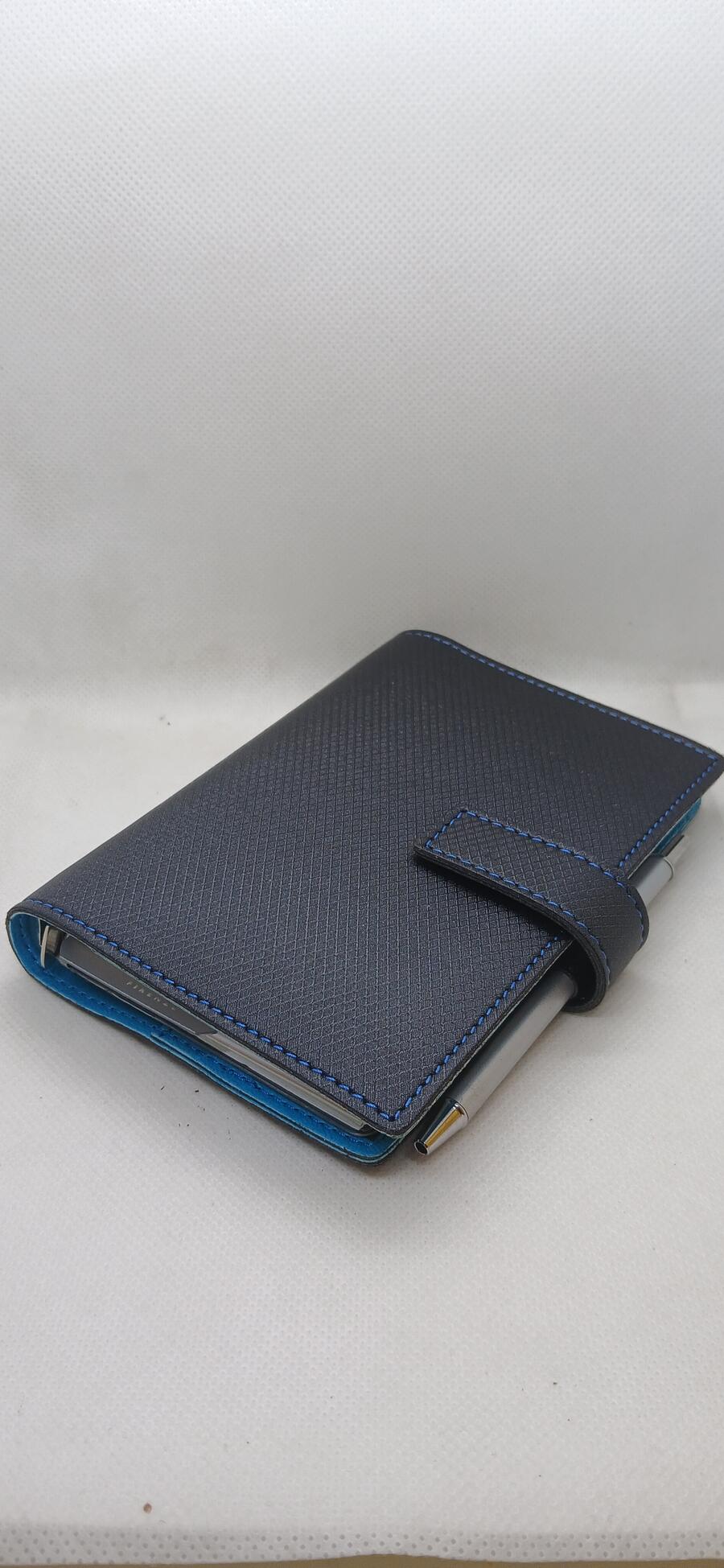 Agenda Organizer ad Anelli con Penna – formato Small 7,7x12,7 cm - Bicolore