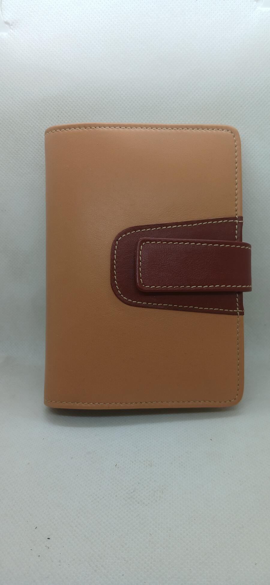 Agenda Organizer ad Anelli in Pelle – formato Small 7,7x12,7 cm - Bicolore