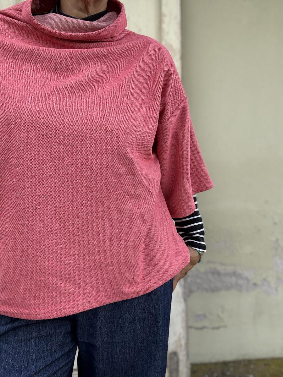 Felpa rosa/arancio