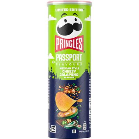 Pringles passport limited edition mexican style cheesy jalapeno 165gr