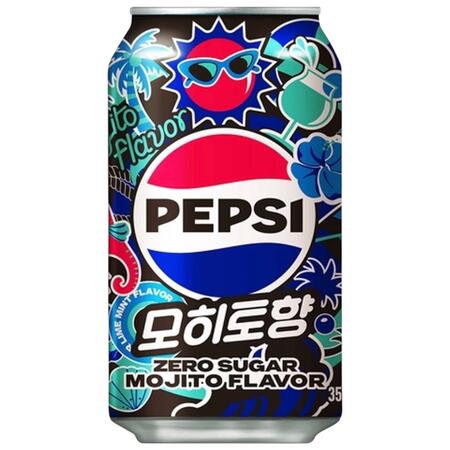 Pepsi zero sugar mojito from Korea 350ml