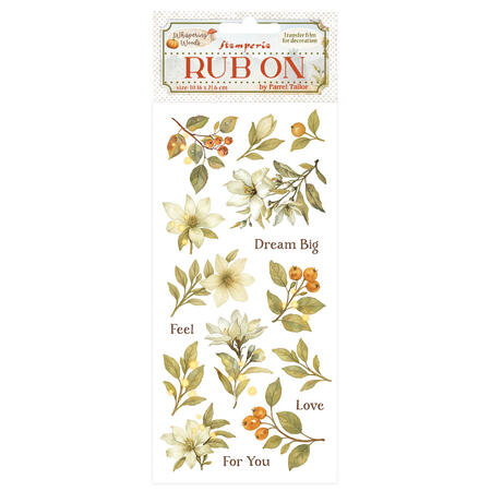 Rub-on Whispering Woods Magnolia