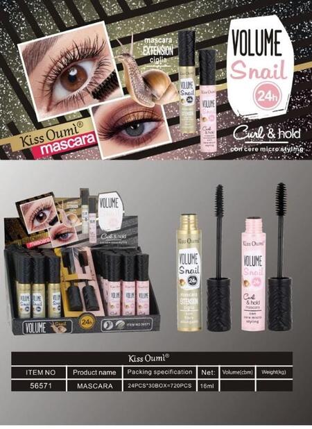 KISS OUMI MASCARA VOLUME SNAIL 24 H
 [Confezione da 24 pezzi]