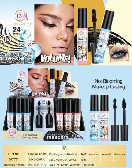 KISS OUMI MASCARA WATERPROOF  24 H
 [Confezione da 24 pezzi]