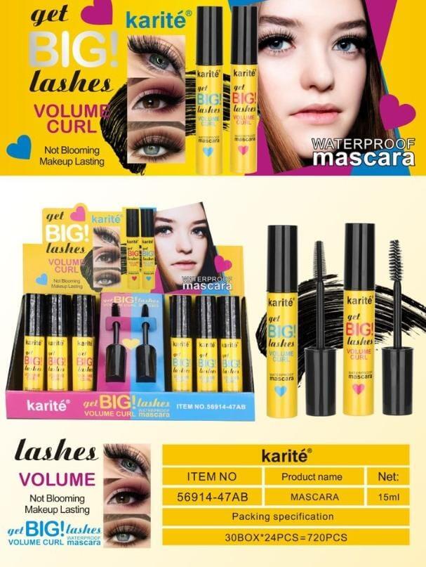 KARITE' MASCARA BIG LASHES VOLUME CURL
 [Confezione da 24 pezzi]