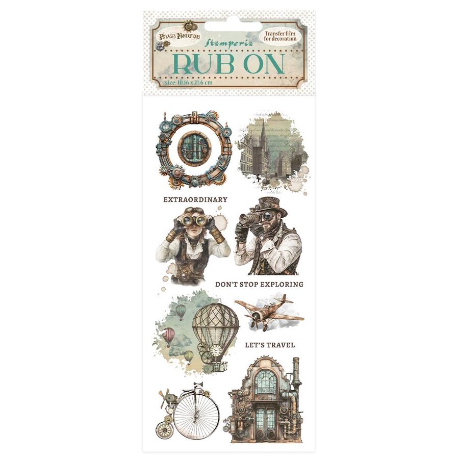 Rub-on Voyages Fantastiques Mechanical Wonders