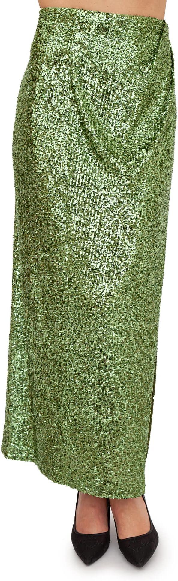 Nenette Milano, Gonna Glitter 35NN, colore Kiwi, taglia 42 