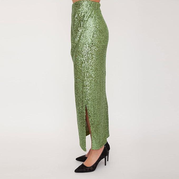 Nenette Milano, Gonna Glitter 35NN, colore Kiwi, taglia 42 