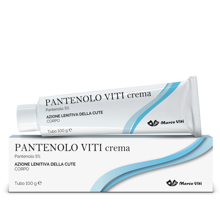 PANTENOLO VITI crema Pantenolo 5% Azione idratante e lenitiva per pelle arrossata e irritata - Tubo 100 ml