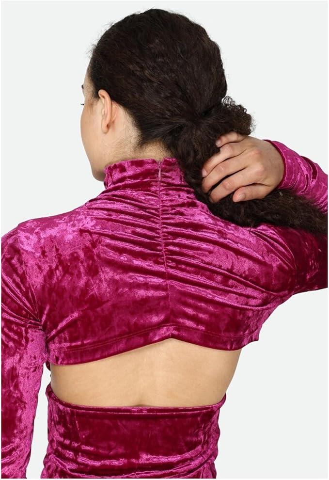 Pinko Maraiko Maglia Velluto Martellato ,  Elegante Donna, Taglia S, colore viola buganville