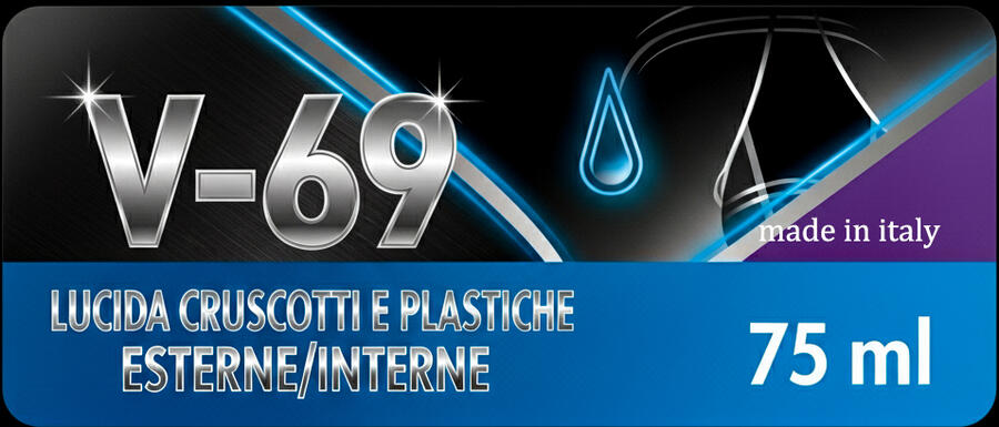 ESALTATORE DI PLASTICHE EXTRA BRILLANTE DI LUNGA DURATA , 75 ML. CON VAPORIZZATORE 
