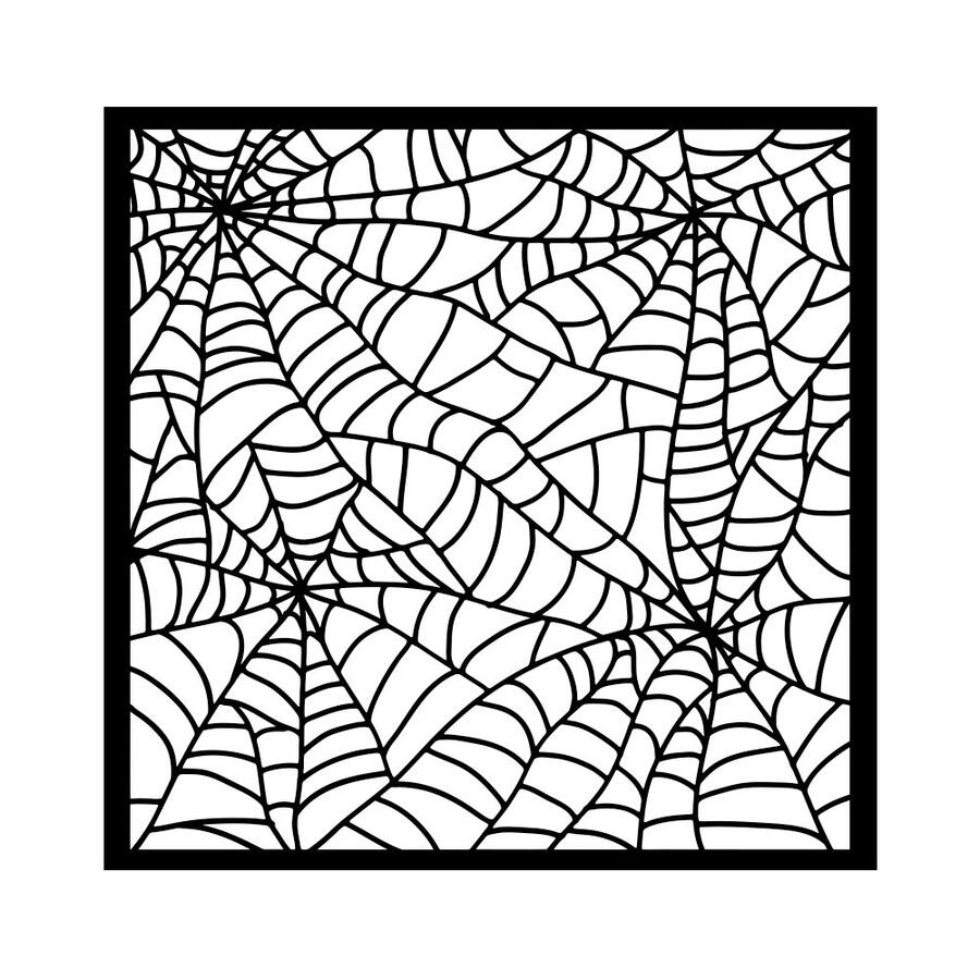 Stencil spesso 18 x 18 cm Whispering Woods Trama ragnatela