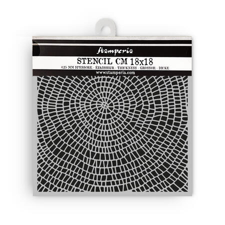 Stencil spesso 18 x 18 cm Whispering Woods Trama corteccia