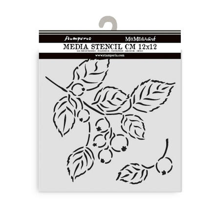 Stencil spesso 12 x 12 cm Whispering Woods Bacche