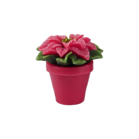 Fantin Argenti - Natale 2025 -  Candela Vaso Fiore h11 cm