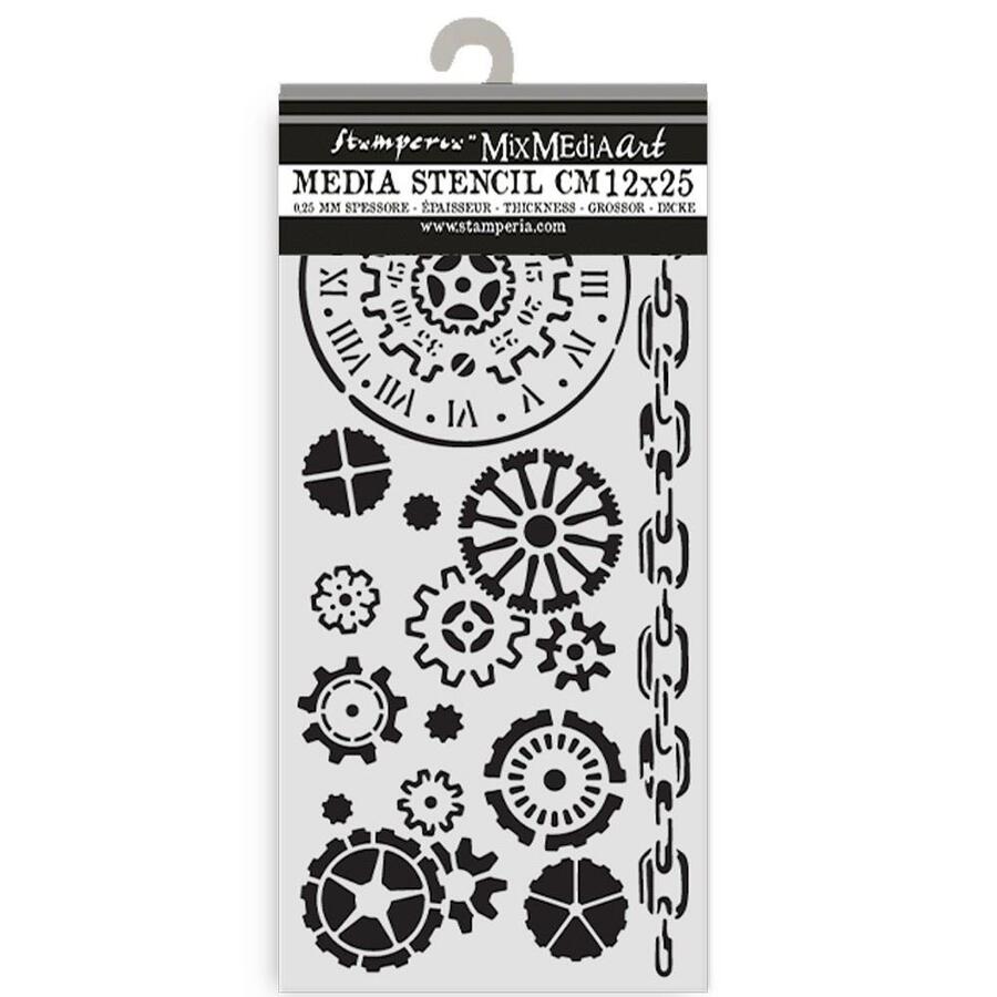 Stencil spesso 12 x 25 cm Voyages Fantastiques Meccanismi