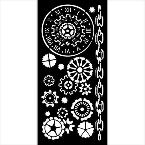 Stencil spesso 12 x 25 cm Voyages Fantastiques Meccanismi