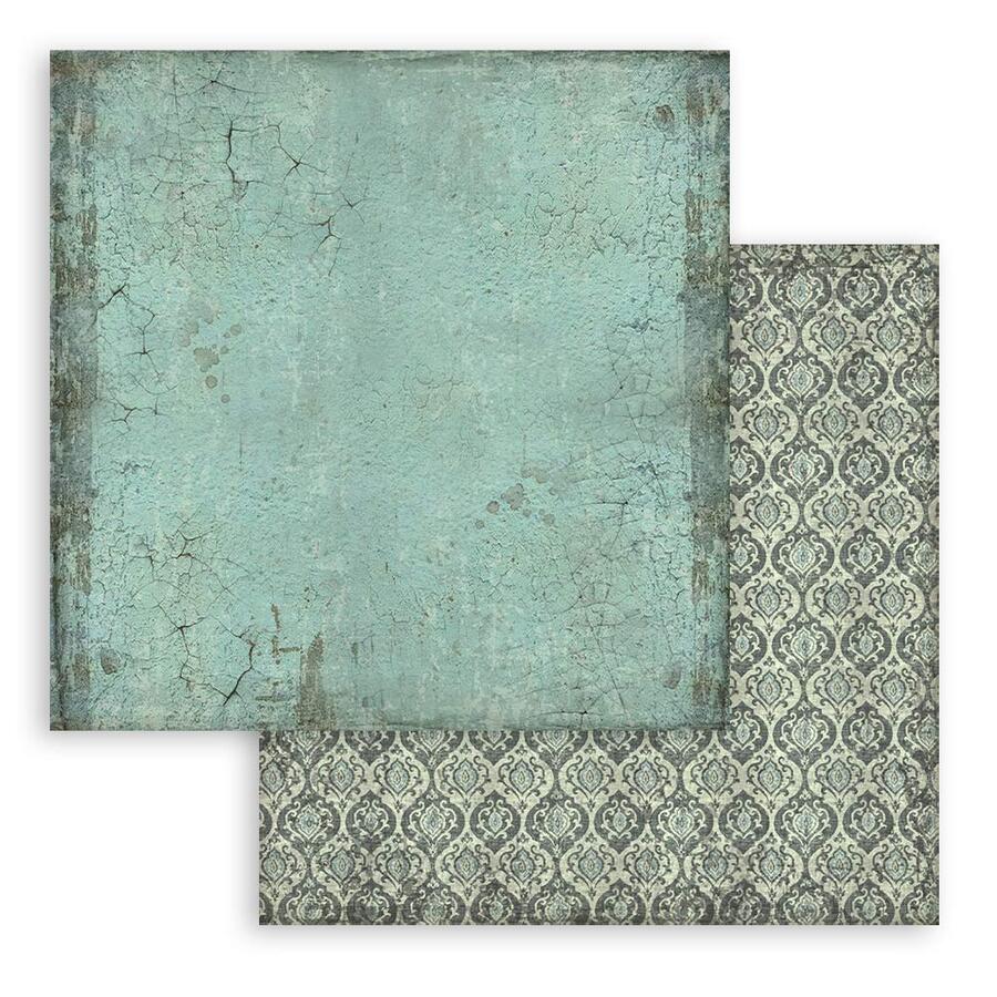 Blocco 10 fogli 30,5 x 30,5 Double face Backgrounds Voyages Fantastiques