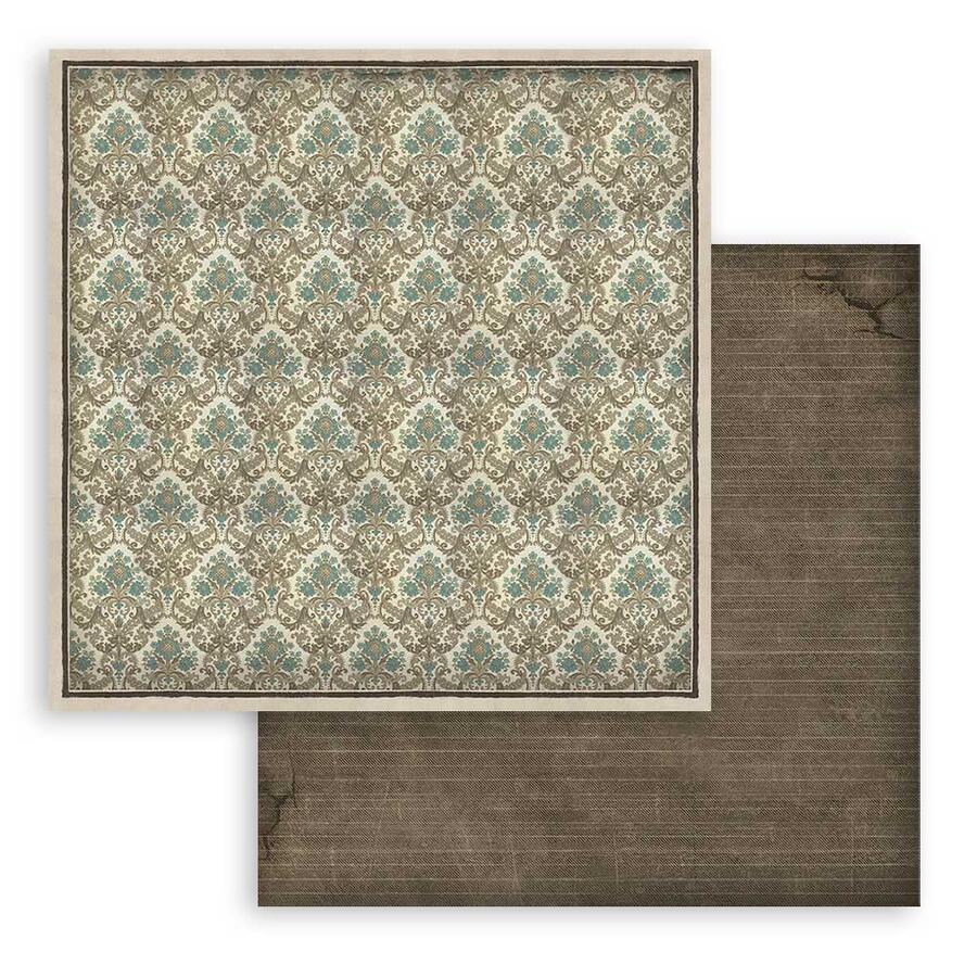Blocco 10 fogli 30,5 x 30,5 Double face Backgrounds Voyages Fantastiques