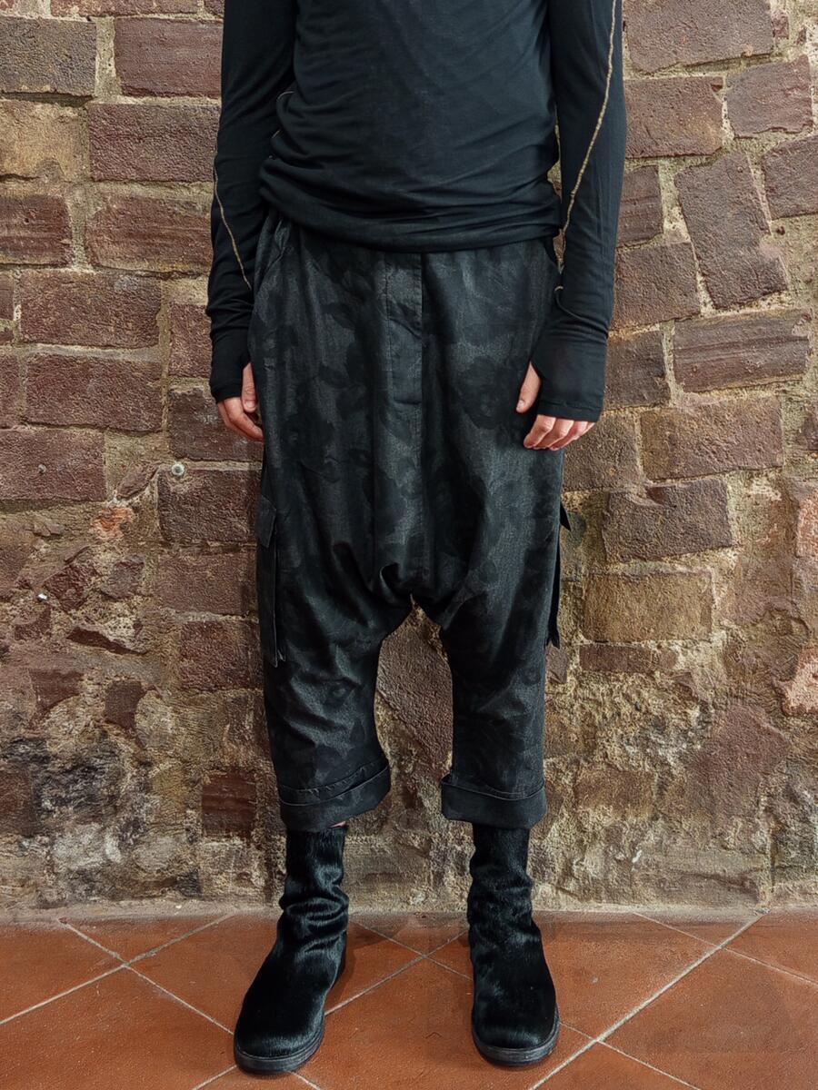 Kedziorek - Pantalone cargo cavallo basso
